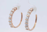 1.26cttw Diamond Hoop Earrings In 14k Yellow Gold 3.5 Grams Eb0326orxdu