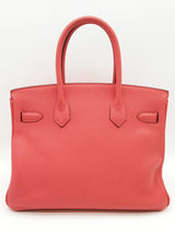Hermes Birkin 30cm Rouge Pivoine Red Togo Gold Hardware Handbag Do0526loexzde