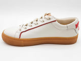 Tory Burch 75877 White Red Leather Gum Sole Court Shoes Size Us 7 Do0126pxde