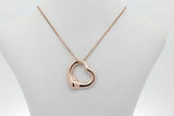 Tiffany & Co. Elsa Peretti 18k Gold Open Heart Pendant Necklace 4.4g Eb0926lcrsa