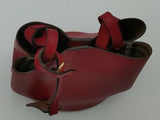 Burberry Poppy Textured Leather Lorne Bucket Bag Red Aa0926lzxsa