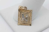 10k Yellow Gold Letter M Filigree Pendant 1.1 Grams Eb0826pxsa