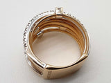 Marco Bicego Goa 7 Strand Diamonds 18k Two Tone Gold 11.6g Ring Size 6 Do0425ixzde