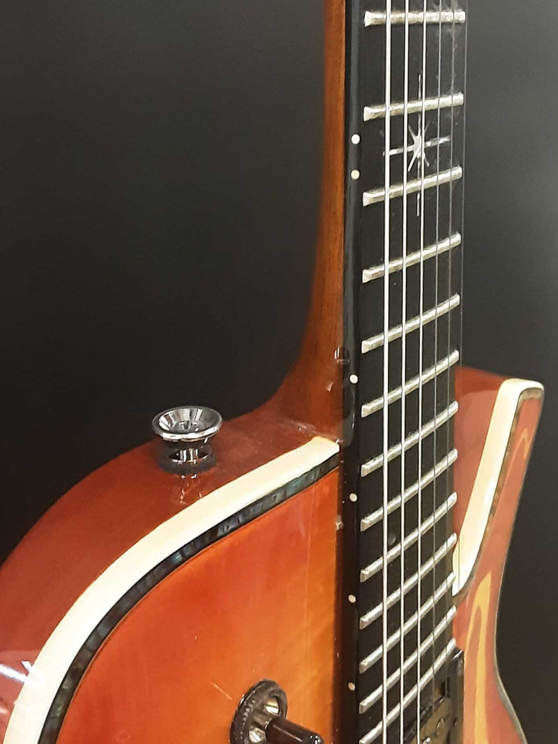 Parker Pm-20 Pro 2006-2009 Electric Guitar Flame Honey Burst Ebwxzsa