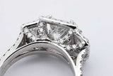 2.84cttw Diamond Ring In 14k White Gold 5.8 Grams Size 6.5 Eb1125owxzsa