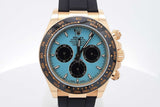 Rolex Daytona Cosmograph Turquoise Dial 18k Gold 40mm Watch Eb0526rxzzzsa