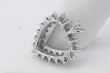 0.9cttw Diamond Heart Pendant In 14k White Gold 4.5 Grams Eb0925orxsa