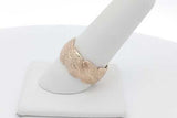14k Yellow Gold Textured Band Ring 9.7 Grams Size 8.5 Eb0926rexsa
