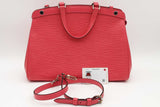 Louis Vuitton Brea Pink Textured Epi Leather Top Handle Bag Eb0826wxzsa