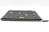 Chanel Quilted Black Leather Lucky Charms Reissue O-case Clutch Eb0626exzde