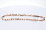 14k Yellow Gold Byzantine Link Chain Bracelet 12.8 Grams 9.75 Inch Eb0426llxzde