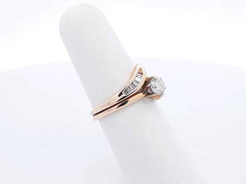 0.55 Cttw Diamond & 14k Yellow Gold Ring 4.7 Grams Size 6 Fw0825wzxdu