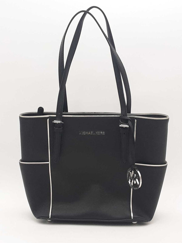 Michael Kors Jet Set Tote Black Aa0825oxsa