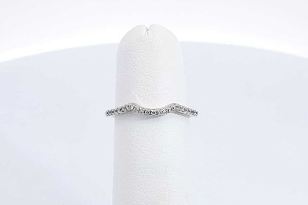 Diamond Ring In 14k White Gold 1.2 Grams Size 4.5 Eb0924pxdu