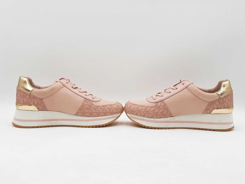 Michael Kors Monique Trainers In Ballerina Pink & Cream Size 7.5 M  Fw1125prdu