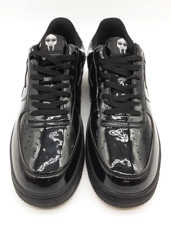 Bape Mf Doom Black Patent Leather Shoes Size Us 11/ Eu 45 Mens Do0425lxzde