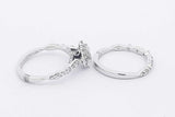 1.18cttw Diamond Wedding Set In 18k White Gold 5 Grams Size 4.75 Eb0825loxzsa