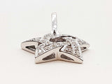0.30 Cttw Diamonds 14k White Gold 5.4g Star Pendant Do0825lrxde