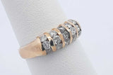 0.6cttw Diamond Ring In 14k Yellow Gold 2.2 Grams Size 5.25 Eb0326lcrdu