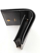 Tom Ford Classic Tf Crocodile Embossed Black Leather Wallet Eb0425orxdu