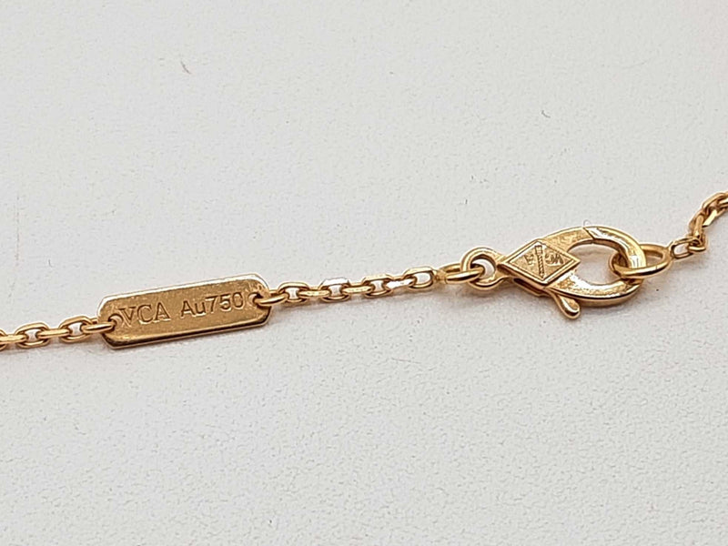 Van Cleef & Arpels Alhambra 18k Yellow Gold 5.7g Necklace 16 In Do0925lxzxde