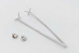 Tiffany & Co. Diamond 18k White Gold T Bar Stud Earrings 4.8 Grams Eb06226cxzsa