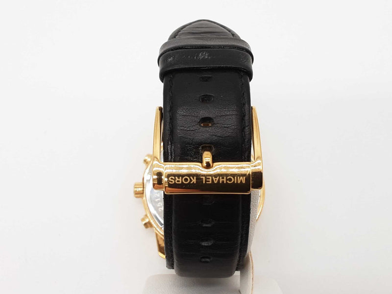 Michael Kors Mk8287 45 Chronograph Black Dial Goldtone Quartz Watch Do0925lrde