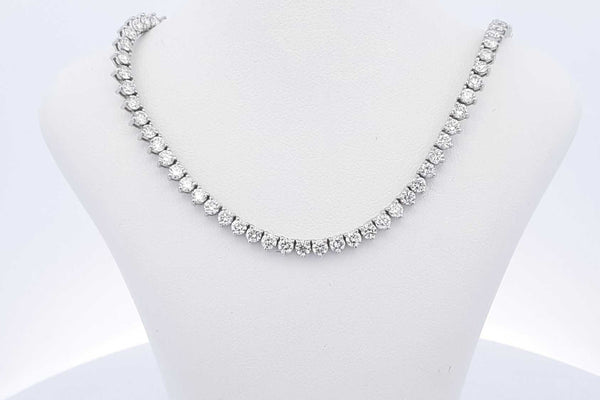 Lab Grown Diamond Approx. 9.2ctw Necklace In 18k White Gold 16.6g Eb0724lexzsa