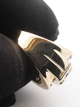 2.96 Cttw Diamond & 10k Yellow Gold Cigar Band 9.1 Grams Size 10 Fw0926lxzxdu