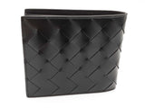 Bottega Veneta Intrecciato Black Leather Bifold Wallet Sd0626ollde