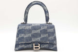 Balenciaga Denim Hourglass Top Handle Bag Eb0126rxzsa