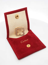 Cartier Diamond & 18k Yellow Gold Gothic Clover Quatrefoil Pendant 6.1 Grams Fw0726czxdu