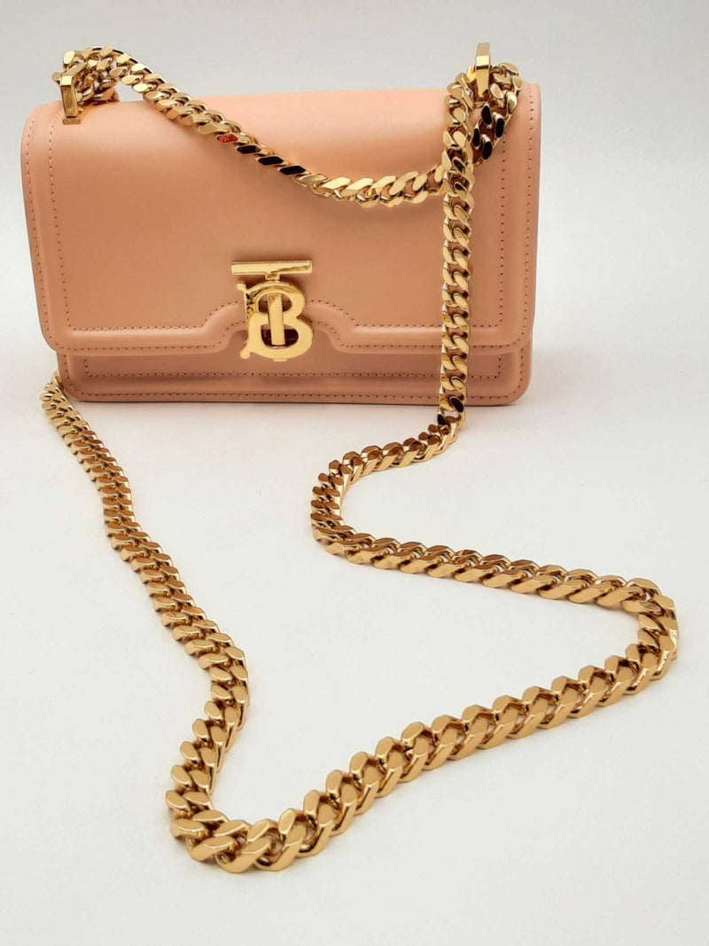 Burberry Light Pink Leather Shoulder Bag Eb1024pelsa