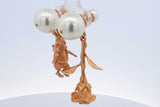 Christian Dior Mismatched Pair Of Gold Tone Faux Pearl Stud Earrings Eb0926lxzde