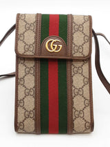 Gucci Gg Supreme Monogram Canvas Web Mini Ophidia Crossbody Eb0926pxzde