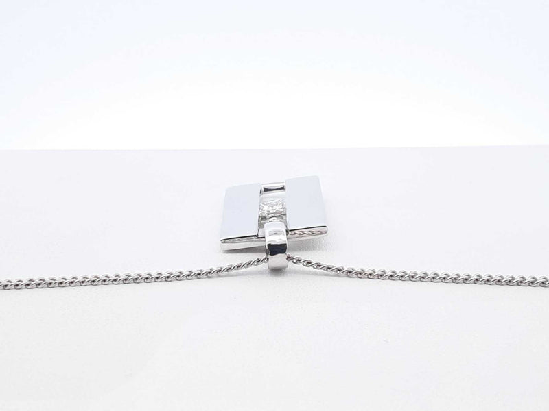 0.50 Cttw Diamond & 14k White Gold Pendant Necklace 16.5g 26 Inch Fw1025rrxdu