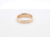 0.80 Cttw Channel-set Diamond & 14k Yellow Gold Ring 5.6 Gram Size 8 Fw0825pzxdu