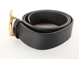 Gucci Gg Marmont Black Leather Belt Size 95-38 Sd0626lrxde