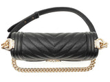 Chanel Boy Bag In Black Quilted Caviar Leather Fw0725orzxdu