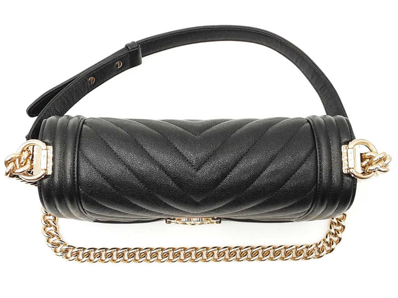 Chanel Boy Bag In Black Quilted Caviar Leather Fw0725orzxdu