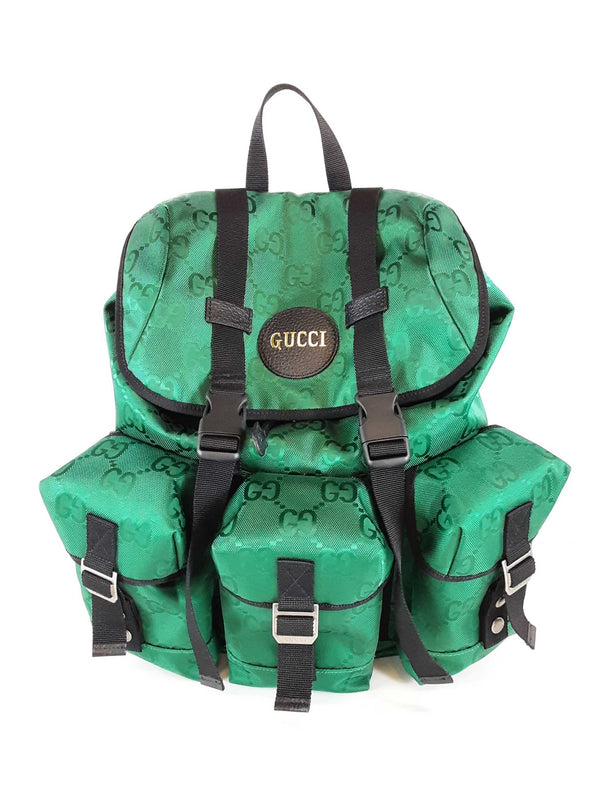 Gucci Gg Nylon Off The Grid Green Backpack Sd0825czxde
