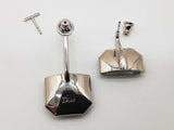 Christian Dior Cruise Asymmetrical Half Stud Earrings Do1025oxzde