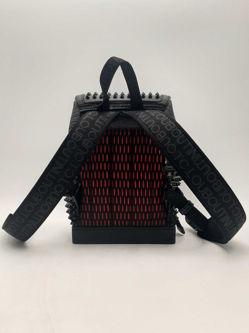 Christian Louboutin Explorafunk Crocodile Embossed Leather Backpack Eb0924pxzsa