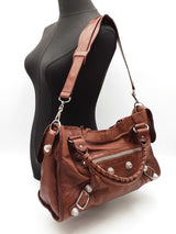 Balenciaga Motocross Giant 21 Brown Purse / Handbag