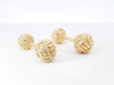 Tiffany & Co. Schlumberger Rope Knot Cuff Links In 18k Gold 14 Gram Fw0826lxzxd7