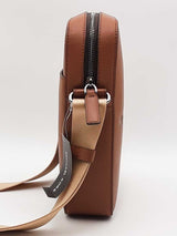 Michael Kors Embossed Pebble Leather Messenger Brown Aa0726rzsa
