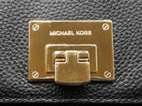 Michael Kors Astrid Medium Satchel In Black Leather Fw0926rzdu