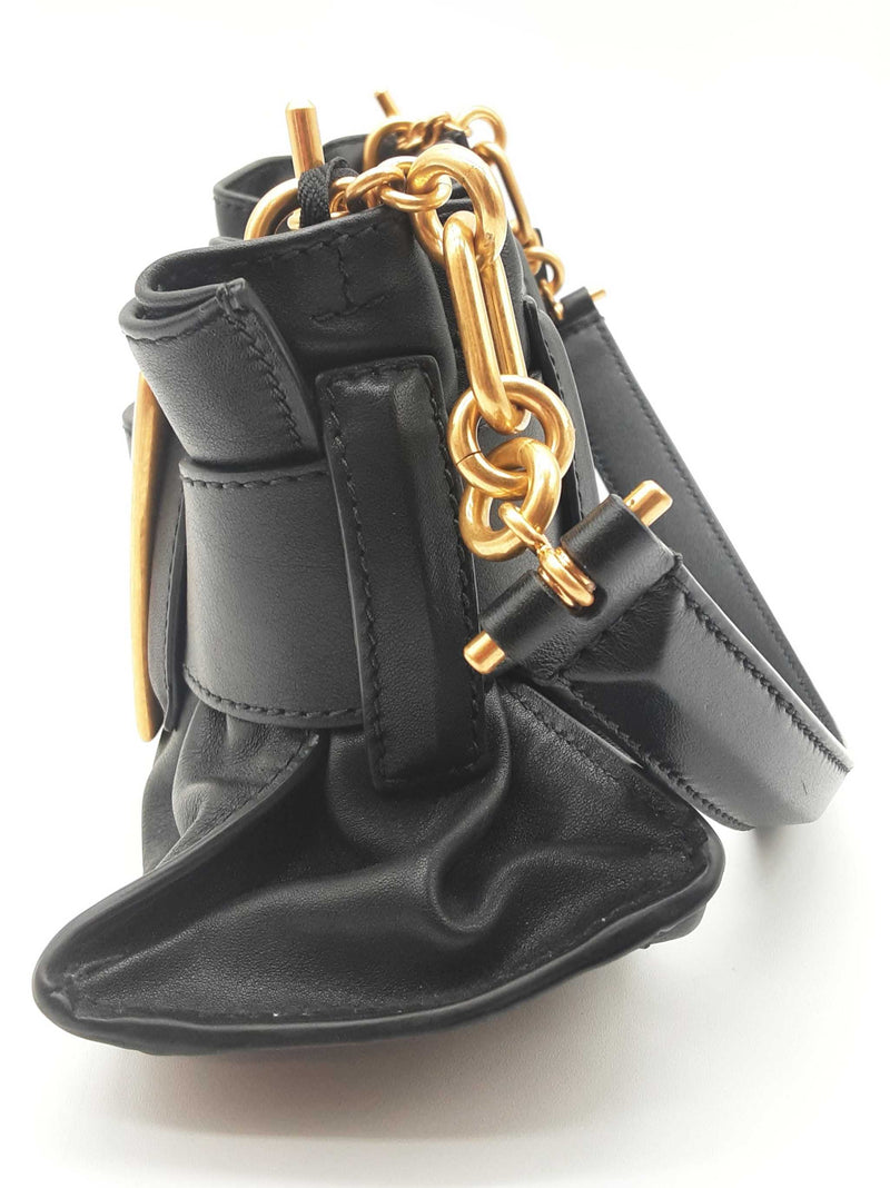 Balmain Mini Anthem Black Leather Handbag Do0725cxzde