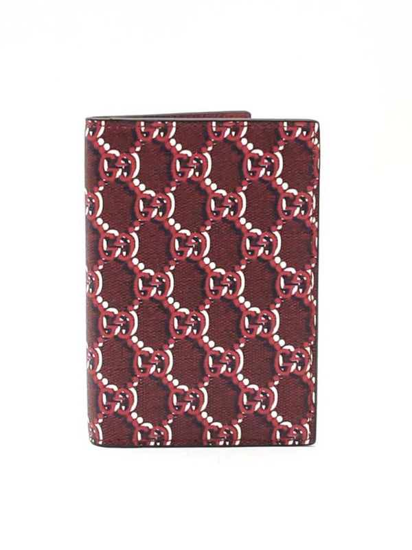 Gucci Passport Case In Gg Shadow Coated Canvas & Leather Fw0825oxzdu