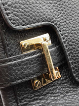 Michael Kors Astrid Medium Satchel In Black Leather Fw0926rzdu